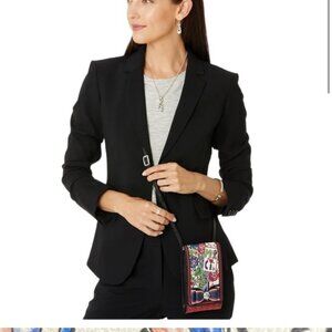 Brighton Crossbody Allure-Merci Phone Organizer Red White Blue...